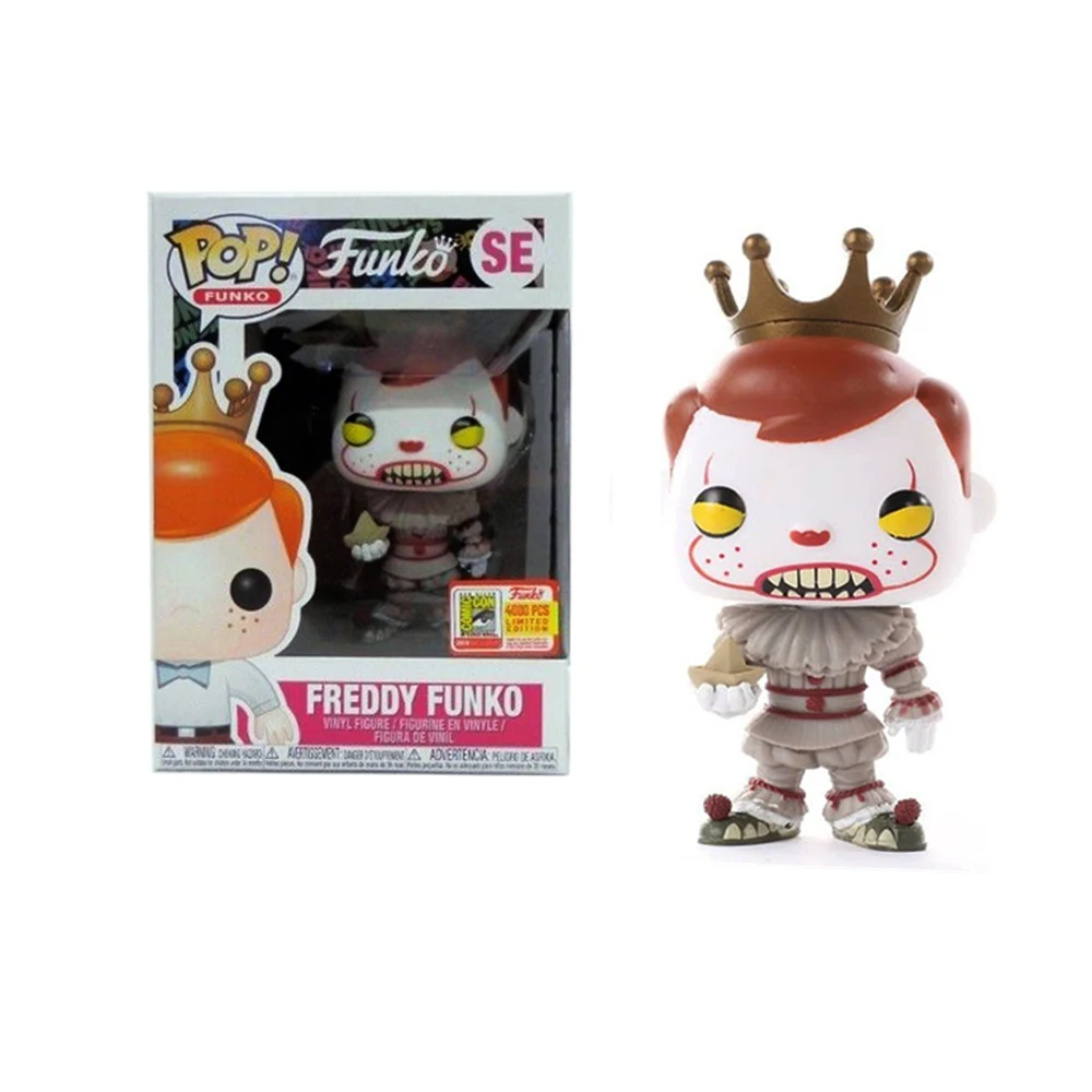 FUNKO POP Freddy Pennywise Figuras de acción de vinilo Freddy Funko Fish Collection Modelo Juguetes para niños Regalo de cumpleaños de Navidad