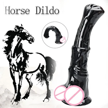 Female Masturbator Giant Anal Dildo Sex Toy for Women Lesbian Horse Fake Penis With Suction Cup Animal Dildos Big Dick Butt plug 1