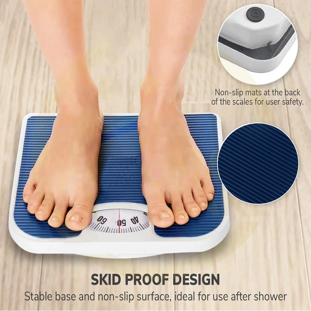 Portable Mechanical Scale Non Slip Pad Body Scales Reusable Weighing Tool Weight Management Health Monitoring_voghion.com