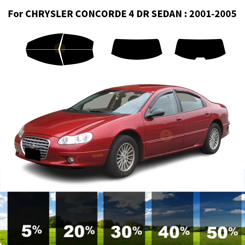 

Precut nanoceramics car UV Window Tint Kit Automotive Window Film For CHRYSLER CONCORDE 4 DR SEDAN 2001-2005