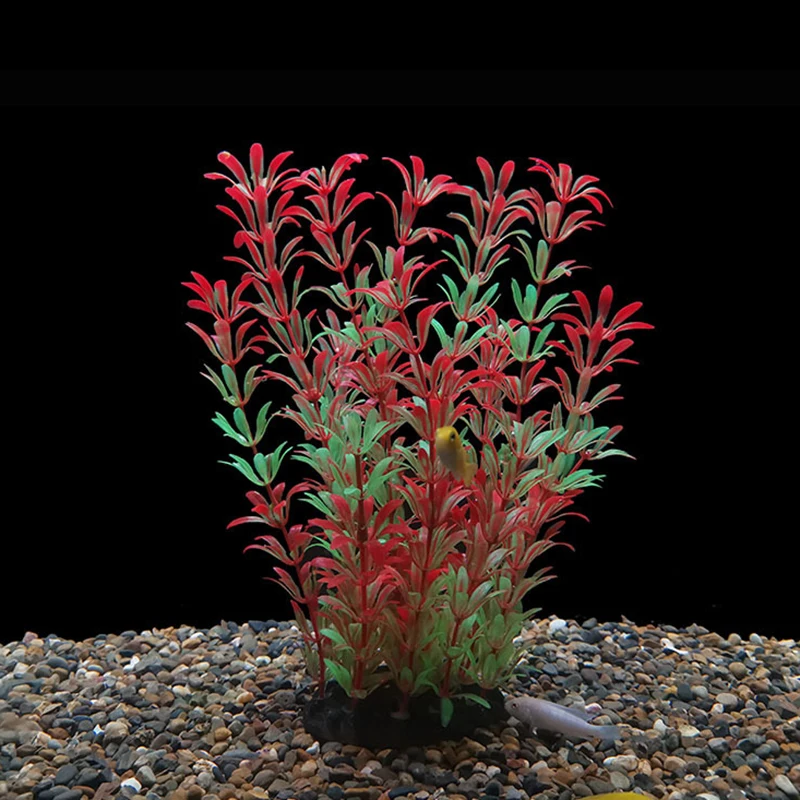 Vibrant Underwater Plastic Aquarium Plants - Lifelike Décor