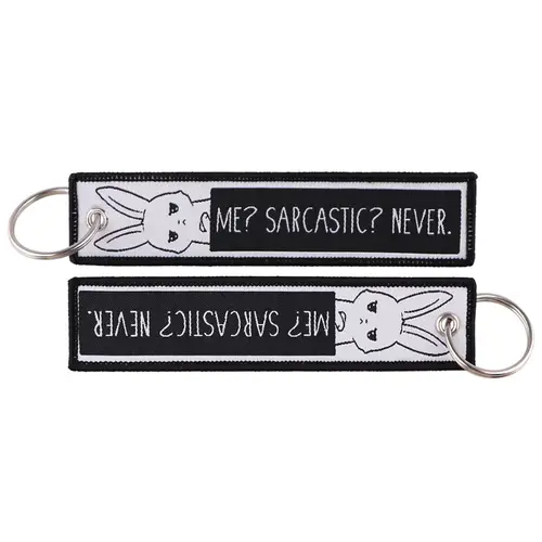 1pcs Computer Pop-up Window Quotes Embroidered Keys Tag Keychains For Motorcycles Backpack Fashion Key Ring Accessories Gifts - Image 56