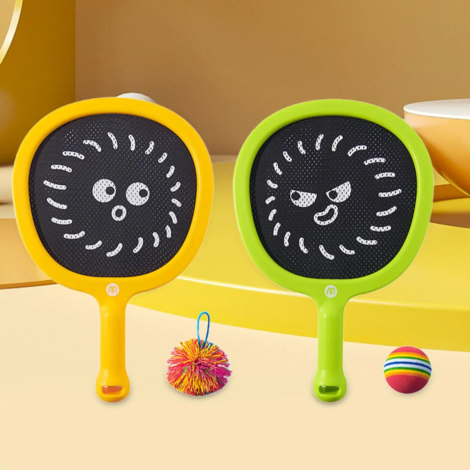 

Toy Racket Portable Mini Tennis Racket and Ball Set for Backyard Gym Garden
