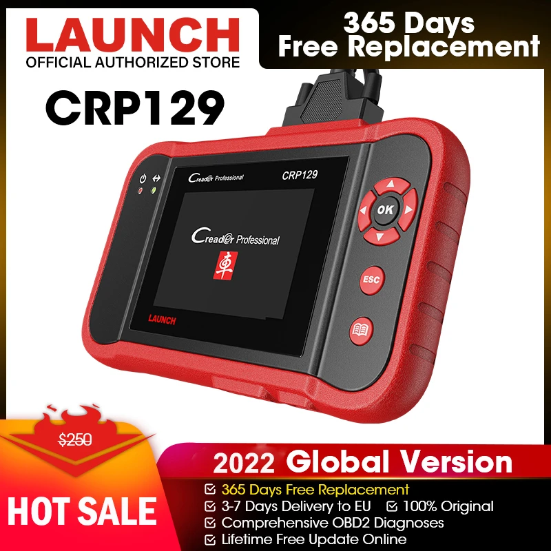 Launch X431 Creader129 CRP129 OBD2 Scanner Code Reader Professional Automotive Scanner Diagnostic Tools Mechanical Workshop Tool big car inspection equipment