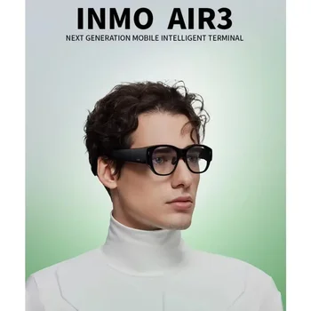 Recentemente INMO AIR3 Smart Glasses Wireless per iPhone Android Occhiali VR portatili con fotocamera 1080P Occhiali AR all-in-one a colori