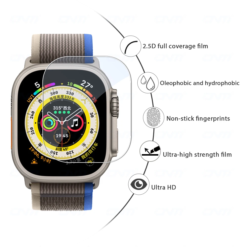 2 in 1 ̽  ȭ   ð Ʈ 49mm Ʈ ġ ȭ ȣ PC ϵ ȣ Ŀ iwatch Ʈ