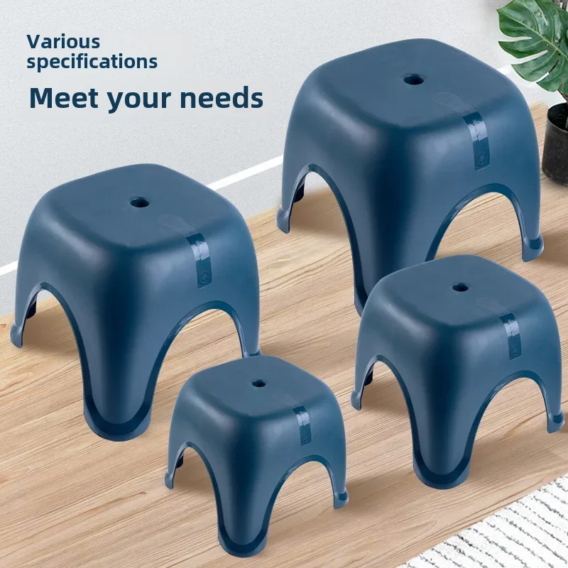 Thickened Plastic Stool Home Living Room Bathroom Low Stool Children's Chair Mat Footstep Small Sized Furniture