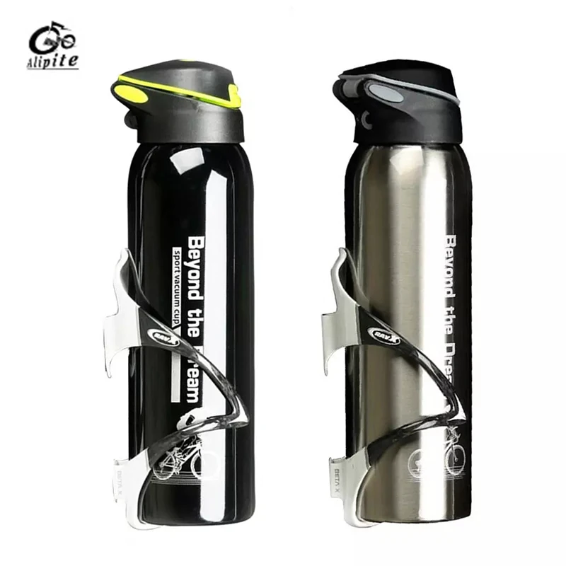 

Mountain Bike Bicycle Bottle Kettle Cycling Thermal Bike Bottle Warm Keeping Water Cup Sports Bottle 500ml Aluminum Alloy 0.5L