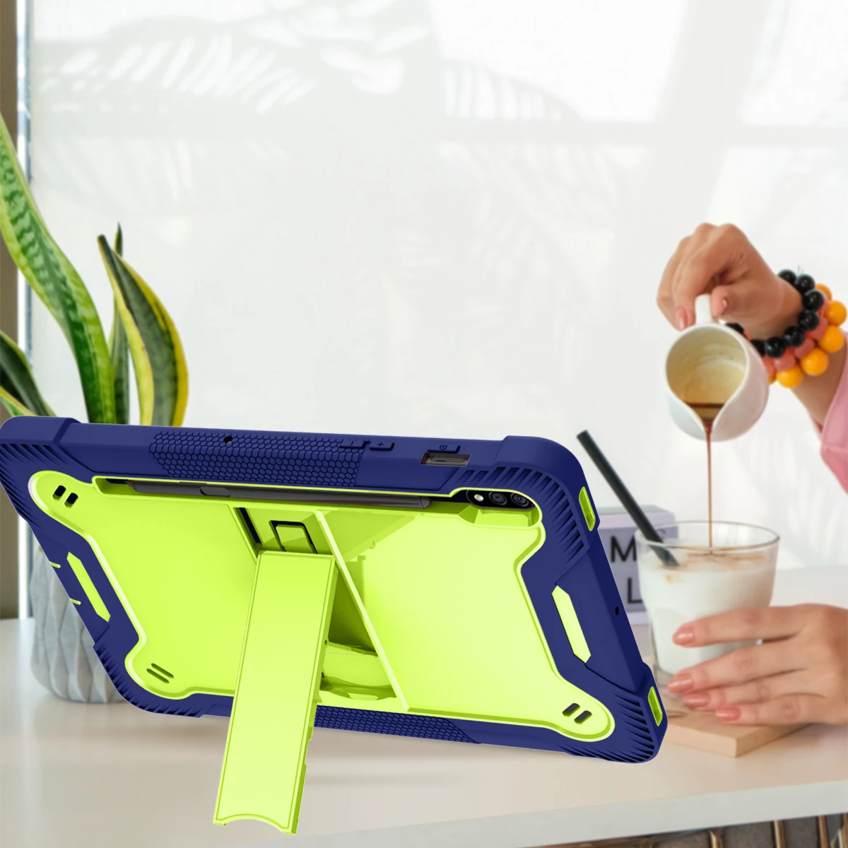 Armor Case For Samsung A 10.1 A8 10.5 Galaxy Tab S7 S8 plus 12.4 11 s6 Heavy Duty Silicone Stand Shock Proof_voghion.com