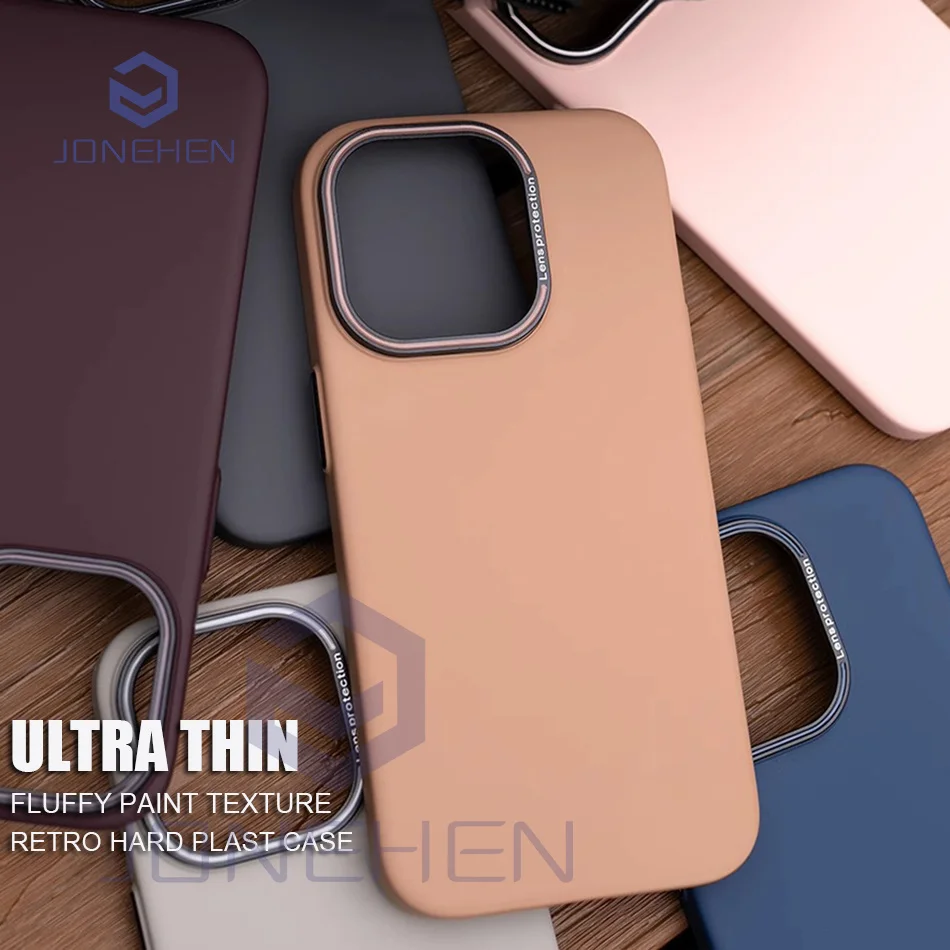 Retro Ultra Thin Matte Hard Case - Shockproof Slim Silky Skin Solid Color Cover