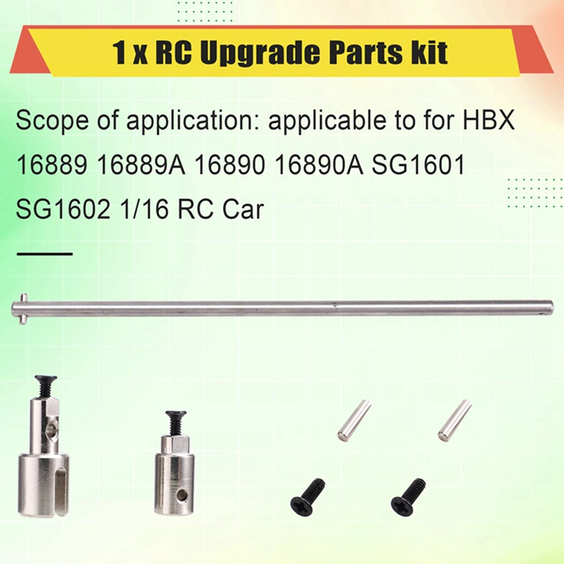 New-For HBX 9 9A 16890 16890A SG1601 SG1602 Metal Center Drive Shaft Drive Cup M16101 1/16 RC Car Parts Accessories
