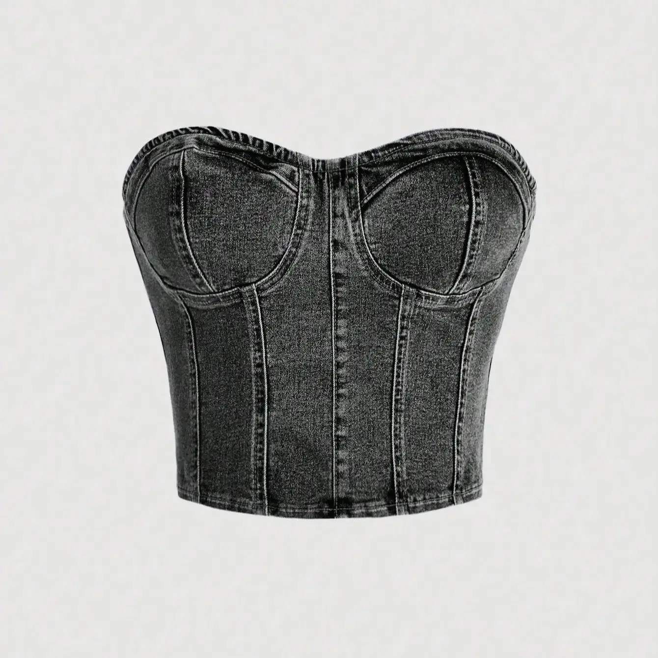 Sexy cowgirl crop top with retro cinched waist design, featuring a short length and a backless style, suitable for wearing as an