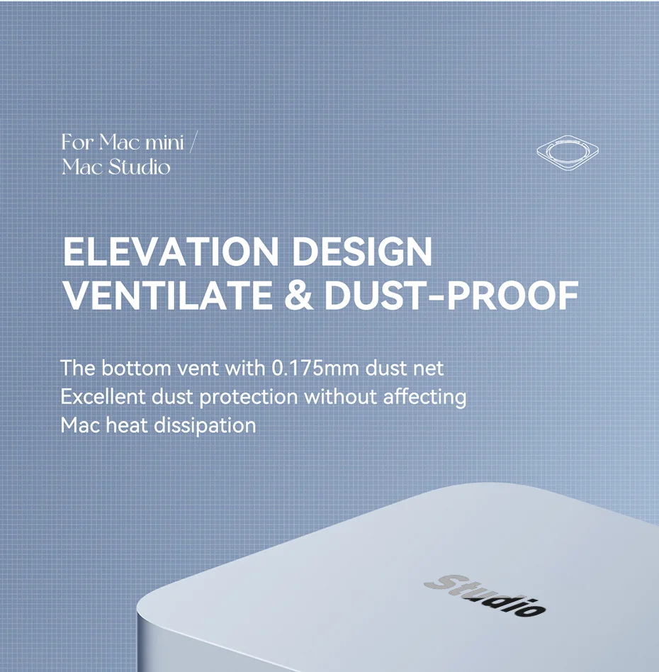 Hagibis-Desktop Dustproof Stand para Mac Mini e