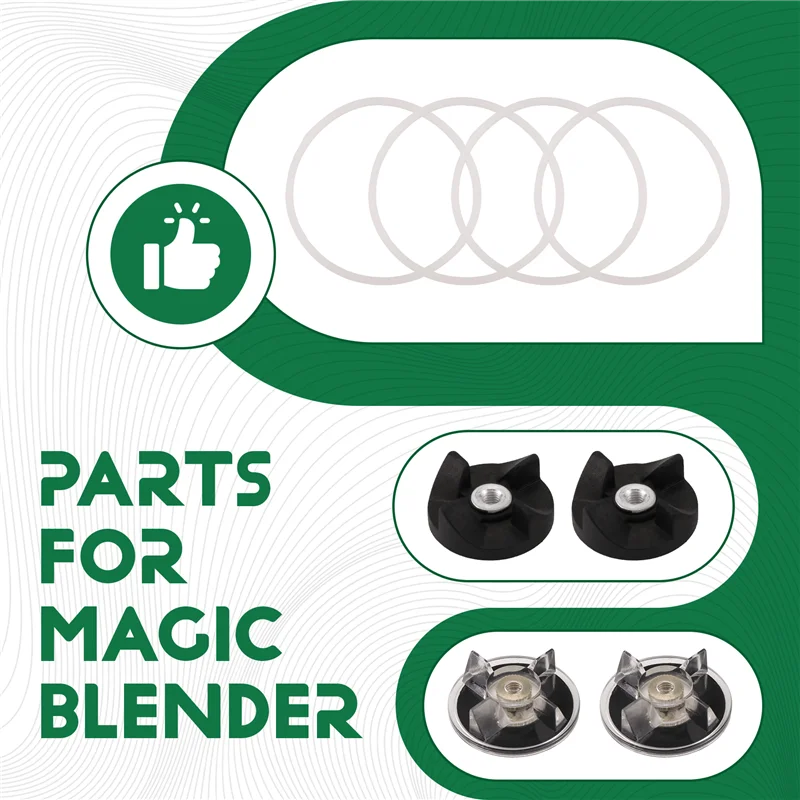 B64B-Blender Base Gear & Blade Gear Replacement Parts For Magic 250W Blender Juicer Parts Accessories