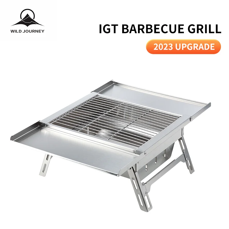 Outdoor-Camping-IGT-Folding-Portable-Table-Barbecue-Rack-BBQ-Household ...