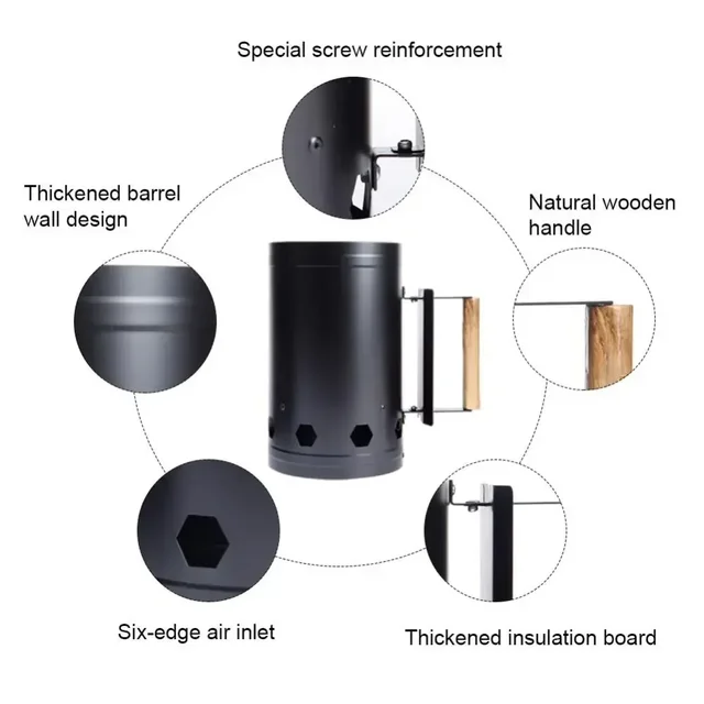 Charcoal Ignition Starter Bucket 5