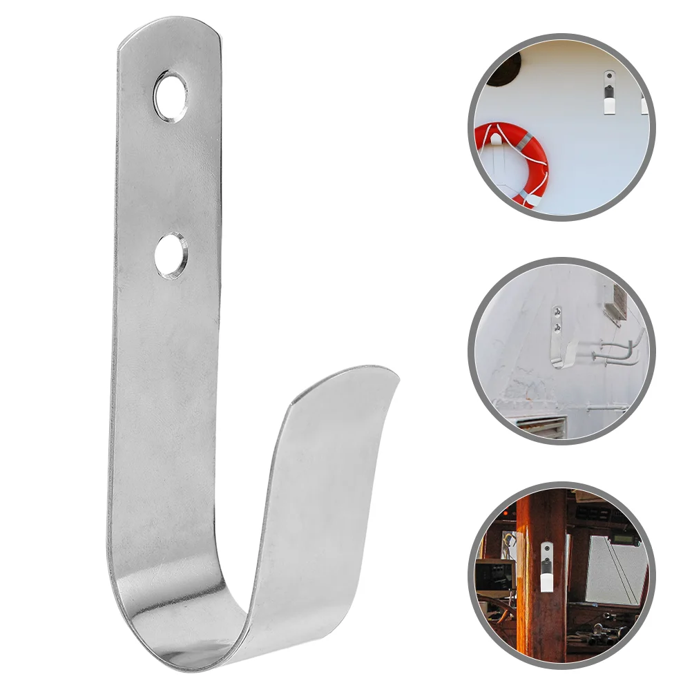 

Anti-wear Boat Hook Stainless Steel Storage Hook Sturdy Wall Hook Boat Supply