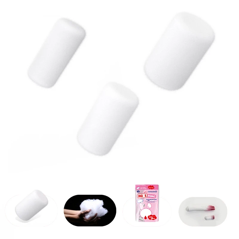 Nose Blood Stop Bobbin 50 Capsules Child Nose Bleeding Runny Spray Degreasing Cotton Roll Children Big People