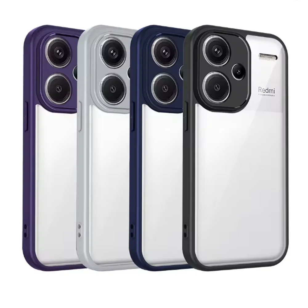 Shockproof Air Cushion Silicon Bumper Clear Matte Back Phone Case