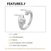 F.I.N.S Original Plain S925 Sterling Silver Open Ring Irregular Glossy Adjustable Stacked Finger Fine Jewelry Prevent Allergy 5
