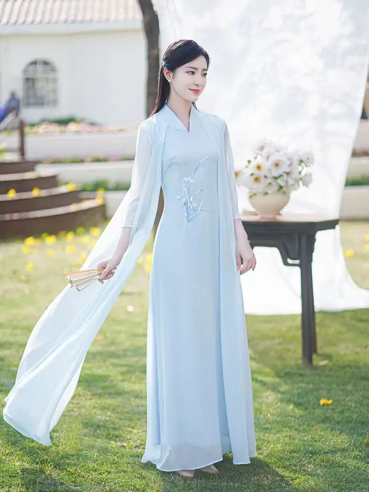 Modified Style Cheongsam Young Simple Elegant Retro Chinese