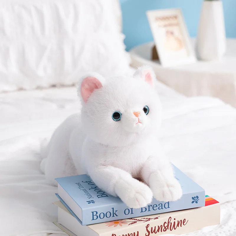 50CM Cute Simulation Cat Plush Toys Soft Stuffed Kitten Model Fake Cat Realist Animals Kids Girls Valentine's Day Gift