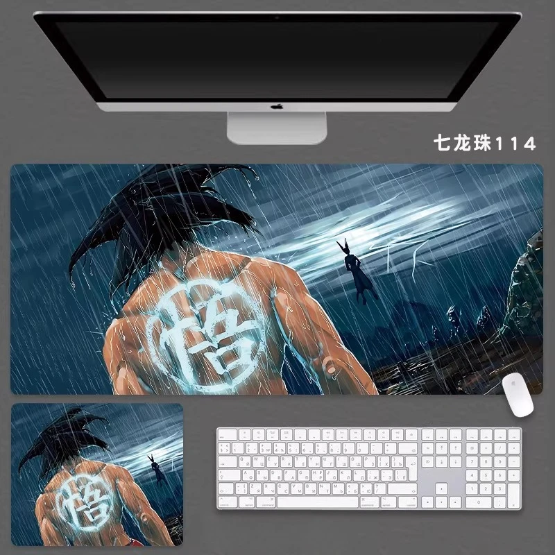 고화질 드래곤 볼 가죽 마우스 패드 사무실 책상 매트 식탁보 Sustainzed Boys Anime 2D Esport 게임 컴퓨터 키보드