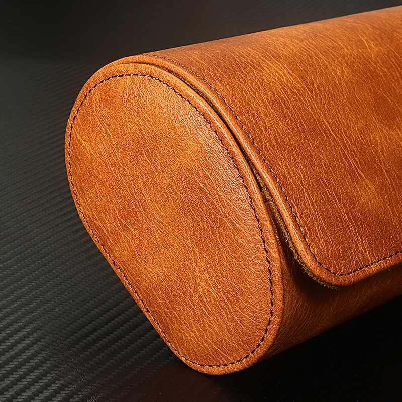 Travel Watch Case 🕰️ 3 Slots PU Leather Watch Organizer – Vintage Roll Travel Case – Po... - SKU TWC02256 - UGI P...