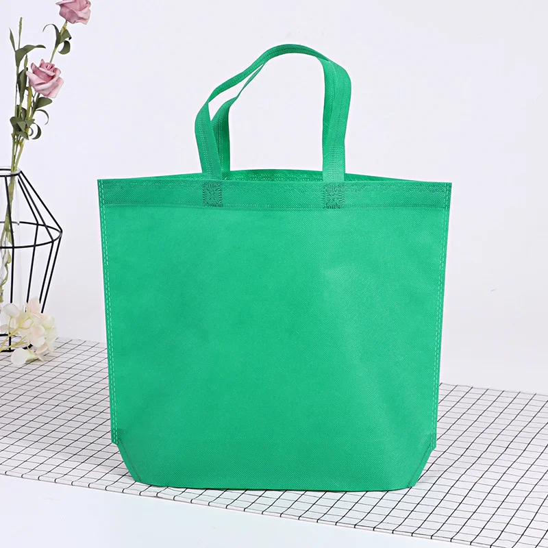 Stobag 25pcs Non-woven Shopping Tote Bags Cloth Fabric Color Eco-friendly Storage Reusable Large Pouches Custom Logo(Extra Fee) 4