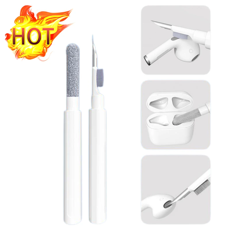 Penna Per La Pulizia Dei Tappi Per Le Orecchie Auricolari Wireless Spazzola Per Spazzare La Penna Kit Per La Pulizia Dei Tappi Per Le Orecchie Strumen