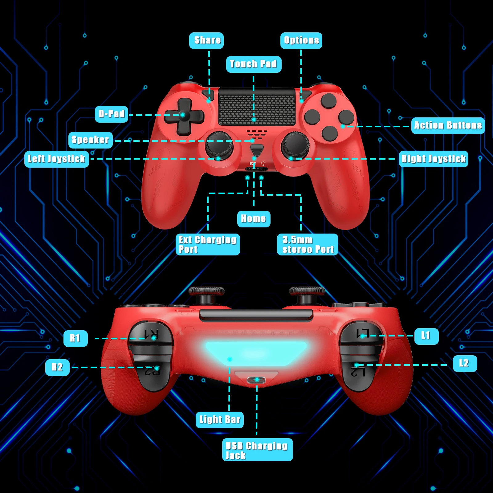 Gamepad For Sony Ps4 Controller Bluetooth Wireless Vibration Joysticks 6 Axis Joypad For Ios Android Ps3 Ps4 Console Gamepads Aliexpress