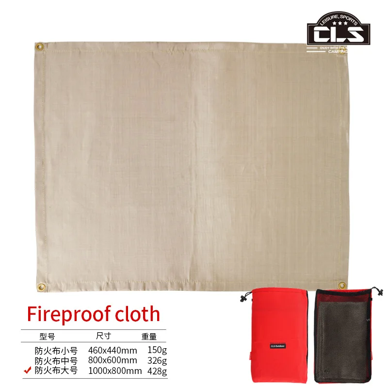 Camping BBQ Isolierung Matte Flamme Feuerfeste Decke Glasfaser Stoff Tuch Zelt Herd Matte – Detail 4
