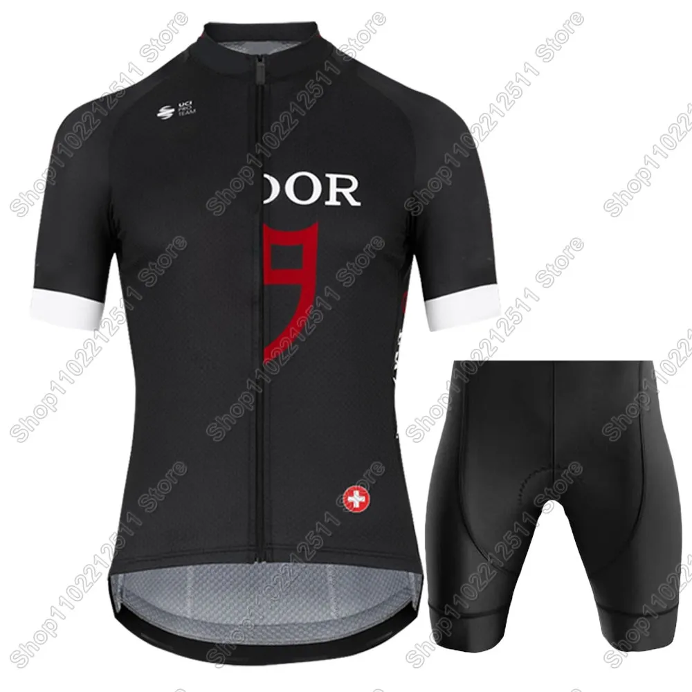 Swiss Tudorful Team Cycling Jersey Set Bicycle Clothing Summer Road Bike Shirts Suit Bicycle Bib Shorts MTB