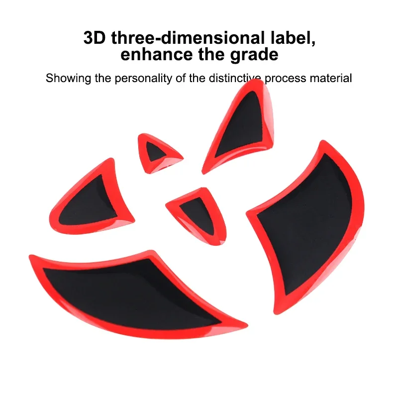 Multicolor Car Steering Wheel Badge Trim Sticker