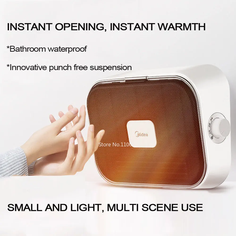

220V Wall-Mounted Electric Heater Portable Warmer Machine Household and Bathroom Waterproof Heater Winter Warming Home Equipment