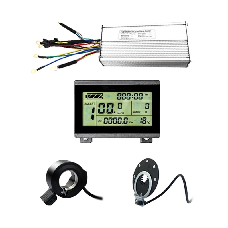 

24V 36V 48V 72V Electric Bike Sine Controller 1000W 30A LCD Display