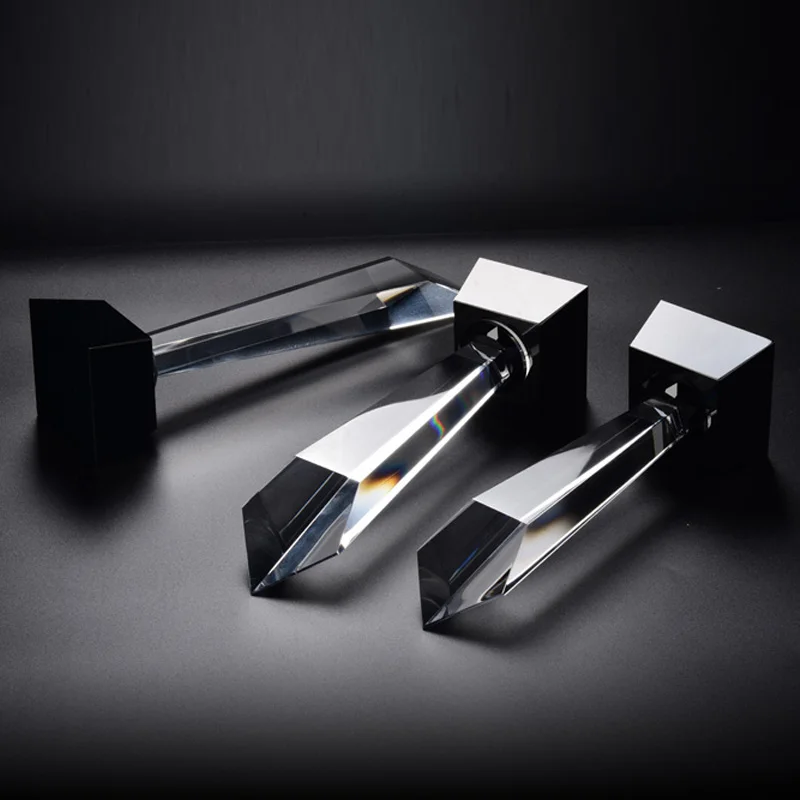 Creative Transparent Crystal Trophy Can be Customized Unit School annual Meeting, Sports Meeting Award Pentagram Trophy Souvenir