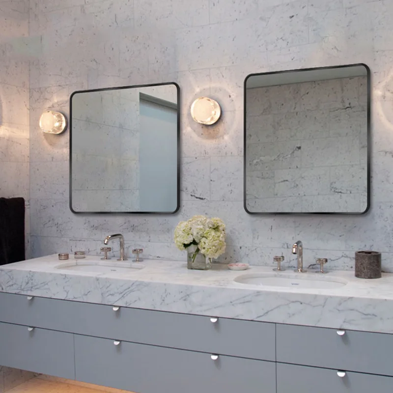 

Elegant Irregular desk mirror Wall Mirrors Elegant Self-adhesive Bathroom Wall Mirror Large Espelho Para Specchio Room Decor