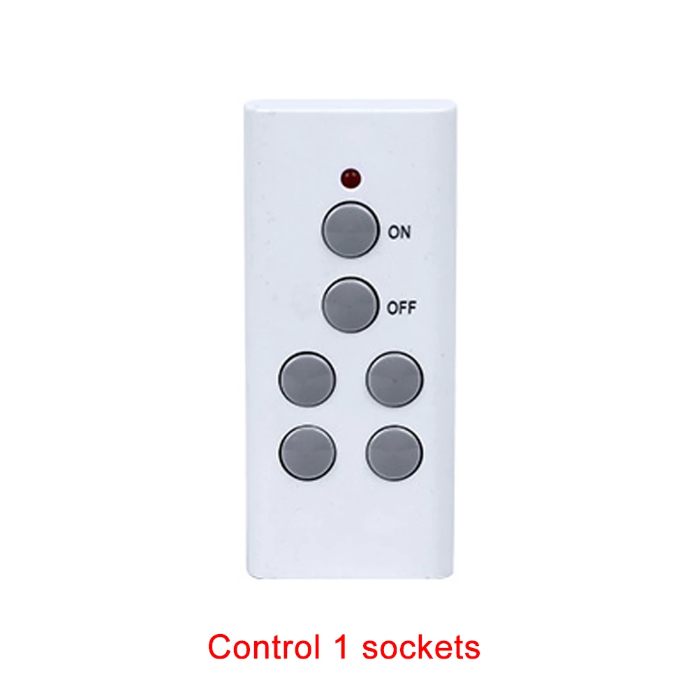 Wireless Smart Remote Control Socket Plug Power Outlet Light Switch Plug Socket Power Outlet Socket EU Plug with Remote Control