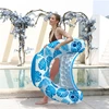 Pool Floats Adult with Adjustable Canopy Inflatable Chair Float With Cup Holder Headrest for Summer Beach Swimming Pool Party 2