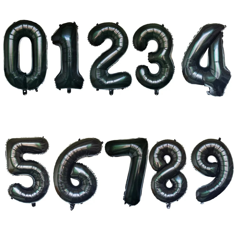 thumbnail image 1 of Globos dorados grandes de 32 pulgadas con figuras de 18, 20, 30, 40, 50, 60, 70, 80 y 90 años para adultos, cumpleaños, aniversario, decoración, bolas con números, suministros, 1 of 5
