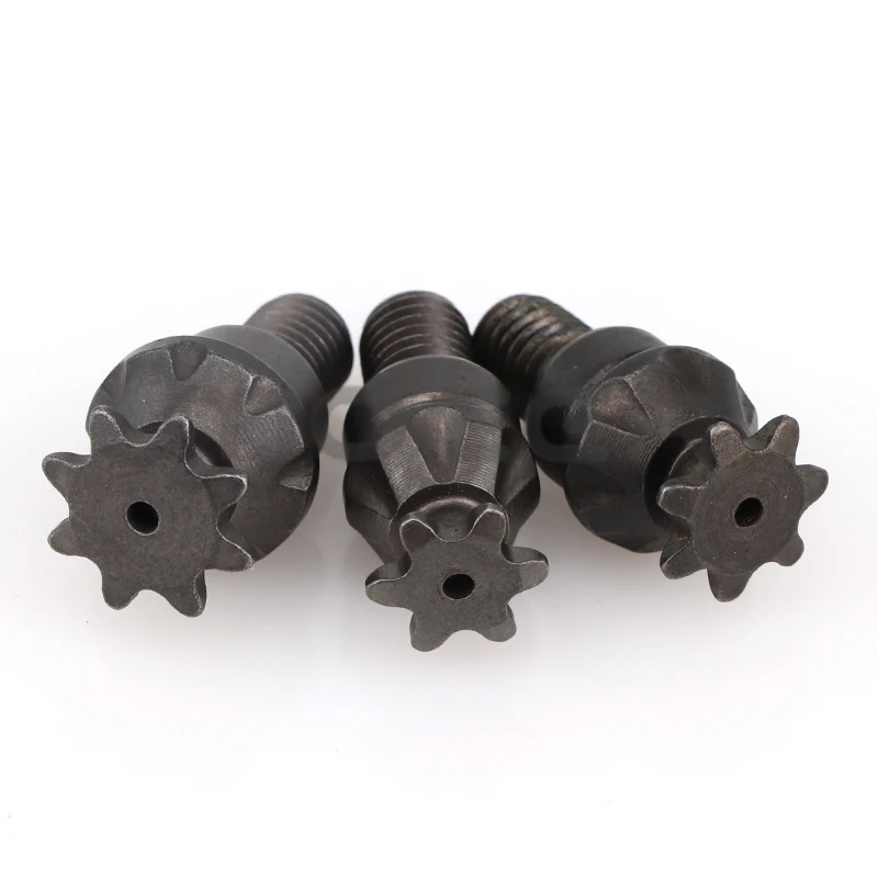 25H T8F 6/7/8 Tooth Clutch Drum Gear Box Front Pinion Chain Sprocket For 2 Stroke 47cc 49cc Pocket Bike/Mini Moto/Kids ATV Quad