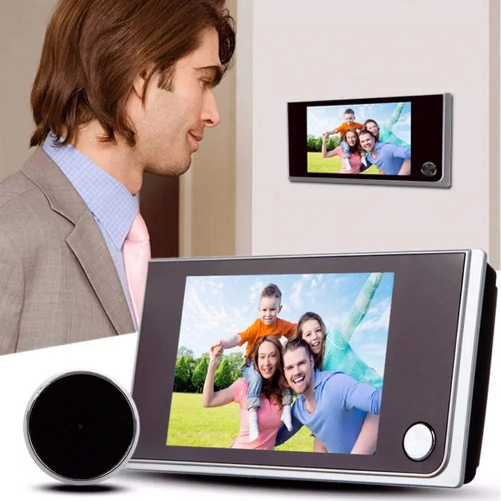 Digital Peephole Viewer Doorbell Mini HD Smart Security Camera 3.5