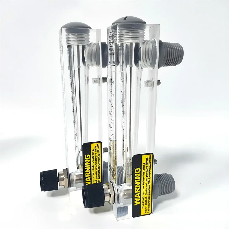 High-Precision Organic Glass Rotor Floater Panel Type Flow Meter Gauge Liquid Water Gas LZM 1Pcs