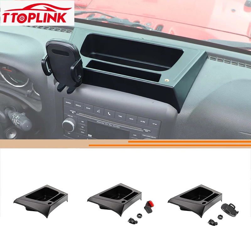 

Центральная консоль из АБС, многофункциональный держатель для Jeep Wrangler JK 2012-2017, автомобильные аксессуары