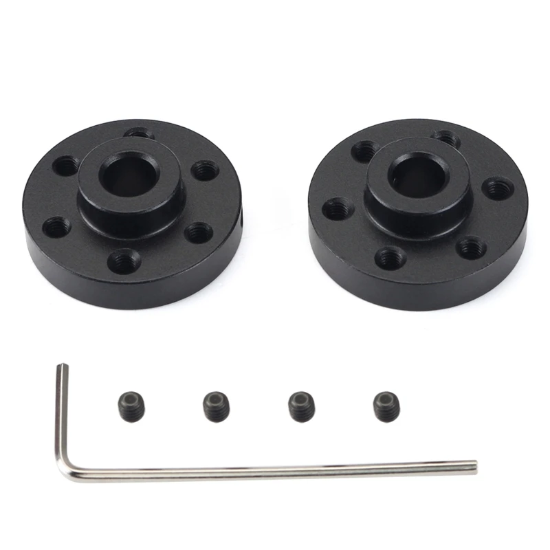 

2PCS Rigid Flange Coupling Motor Guide Shaft Coupler Aluminum Mounting Hub