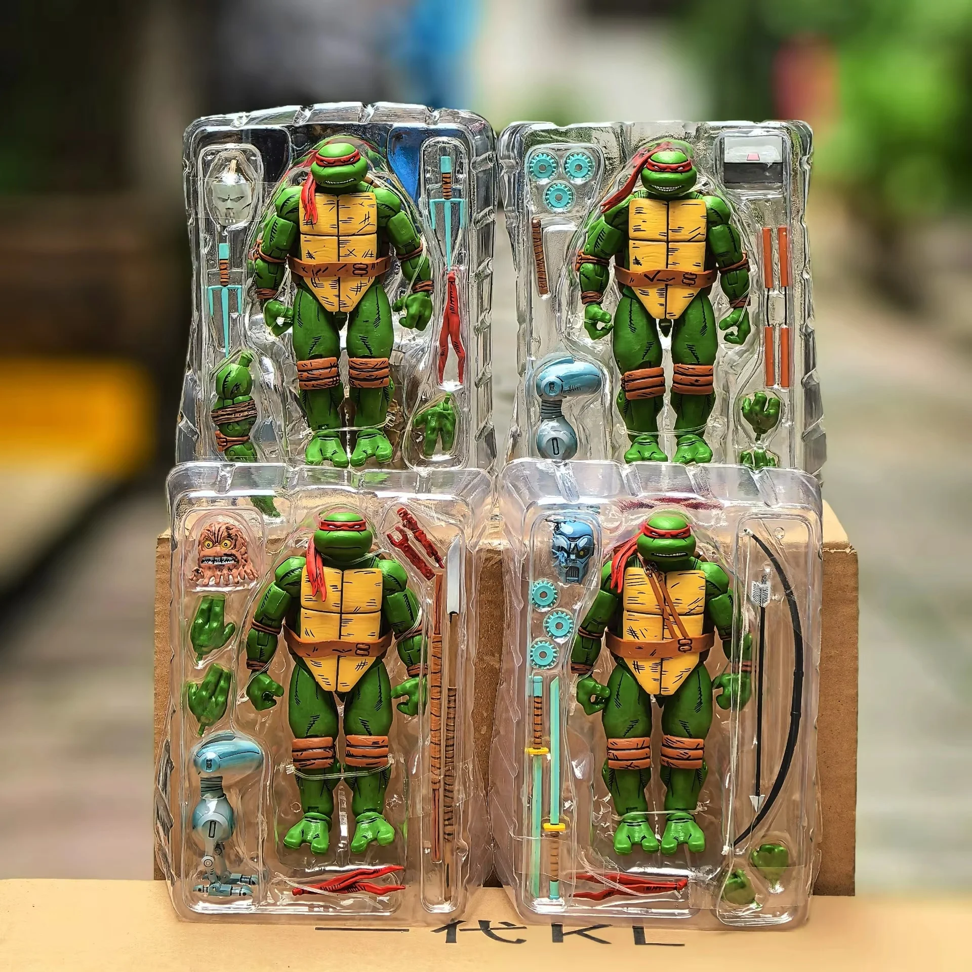New NECA Turtles Figures Pizza Club Leonardo Leads Tmnt Turtles