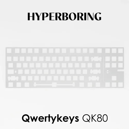 Qwertykeys QK80 Keyboard Plate Mounted Type Plates PC POM