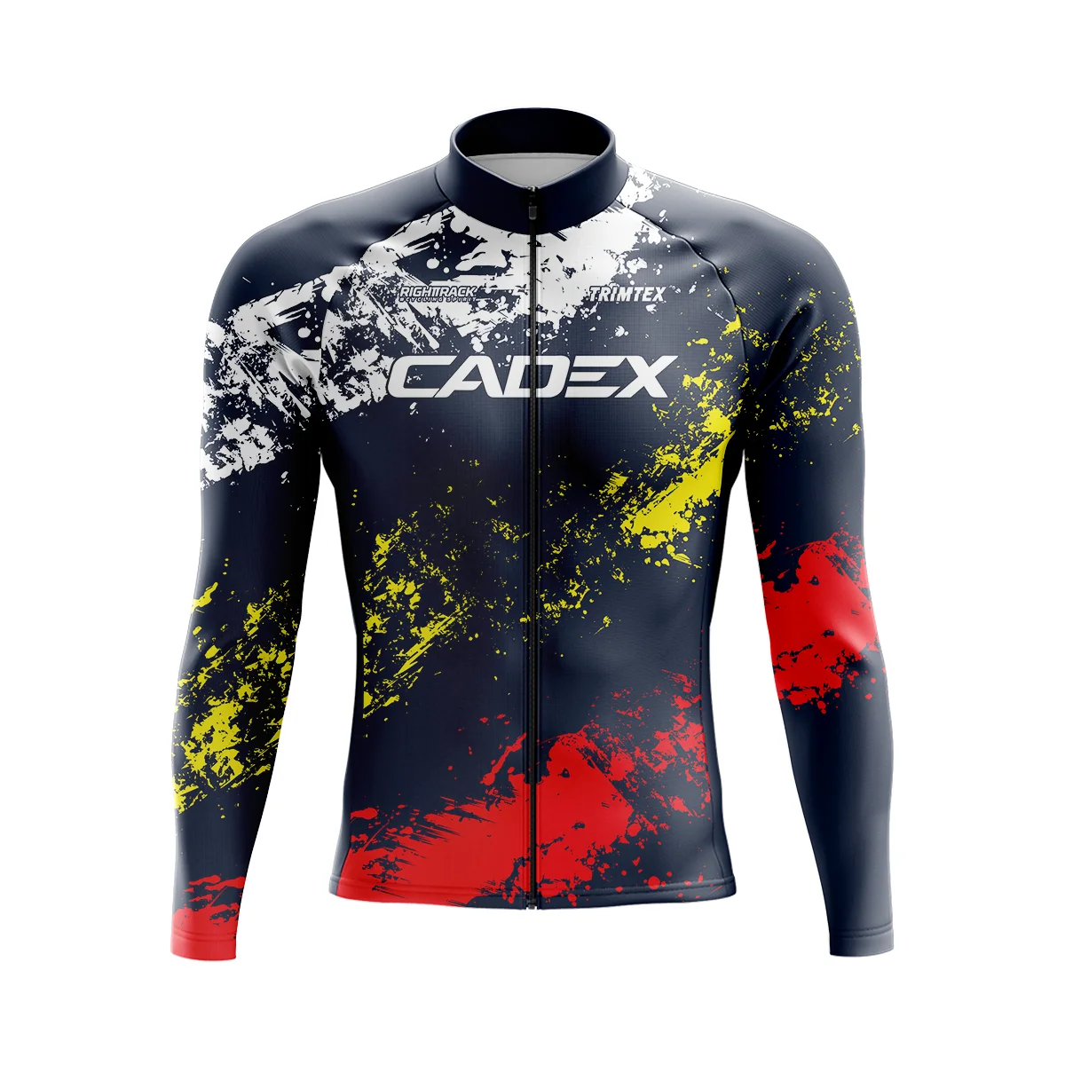 CADEX Winter Cycling Jersey TRIMTEX Men Long Sleeve Cycle Clothes Spring Autumn Mesh/Fleece Thermal RIGHTTRACK Bike Clothing