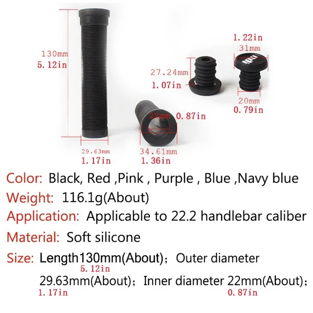 New ODI Grip Silicone Bike Grips Mountain Bike Handlebar Cuff Soft Shockproof MTB Handle Cuffs Grips Bicycle Accessories 5
